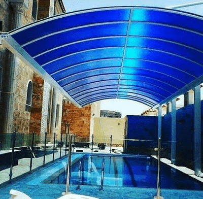 خطوات تركيب مظلات مسابح