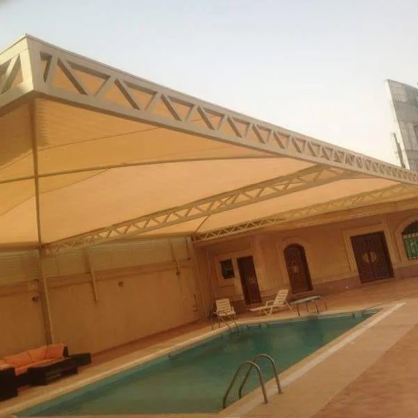 خطوات تركيب مظلات مسابح