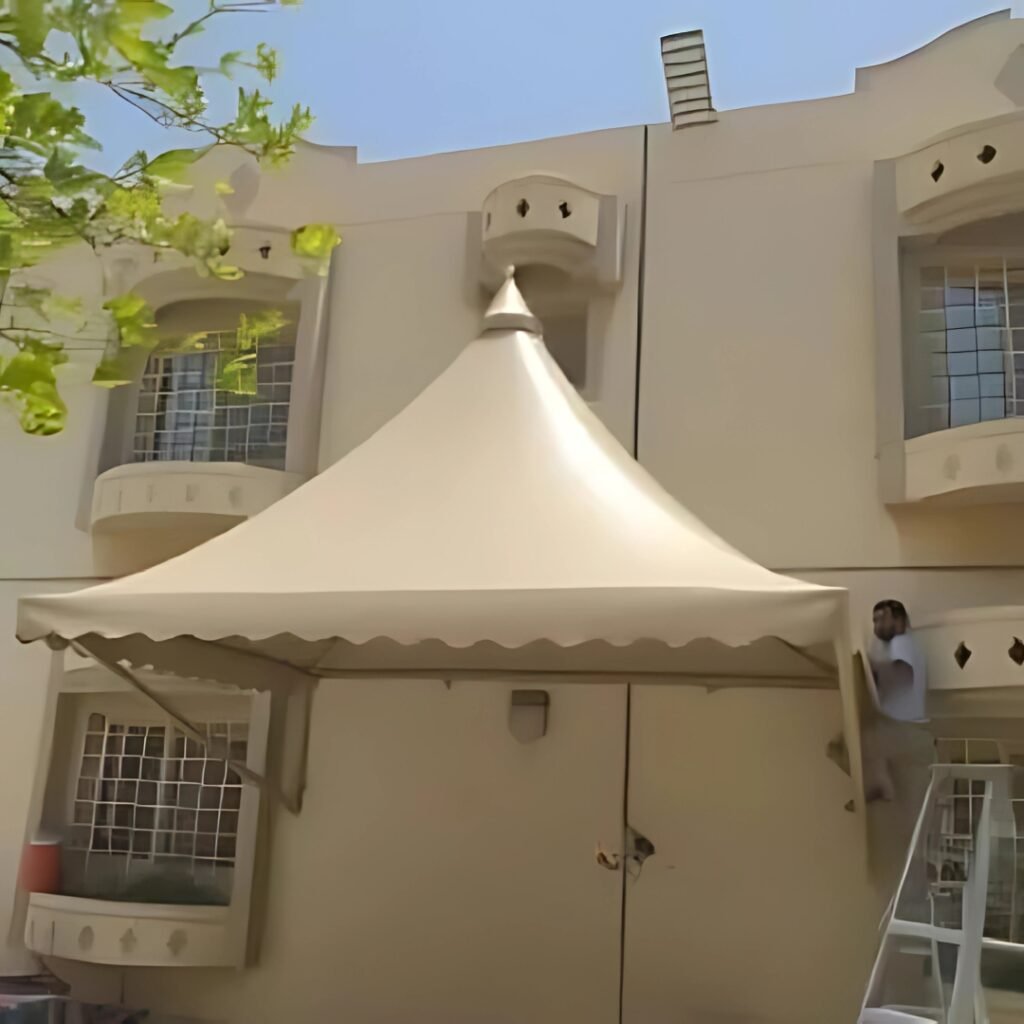 تركيب مظلات هرمية بجدة